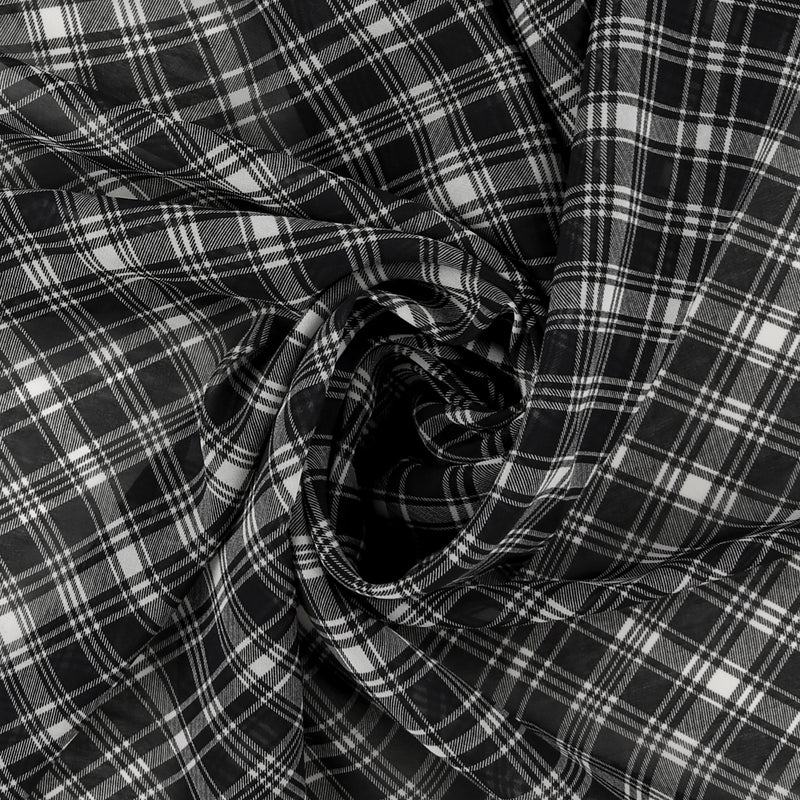 Polyester Print - CLARA - 024 - Black