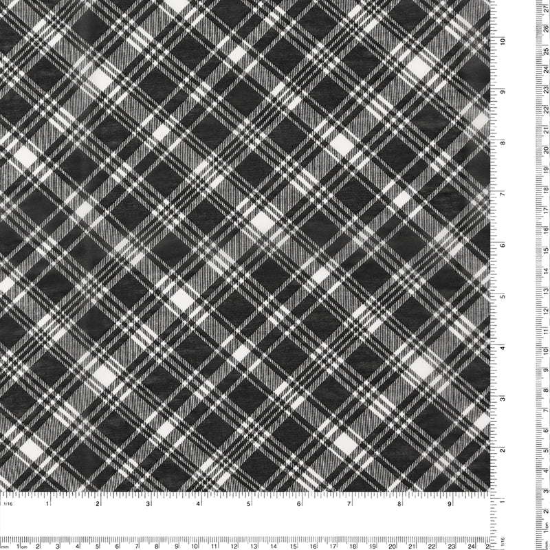 Polyester Print - CLARA - 024 - Black