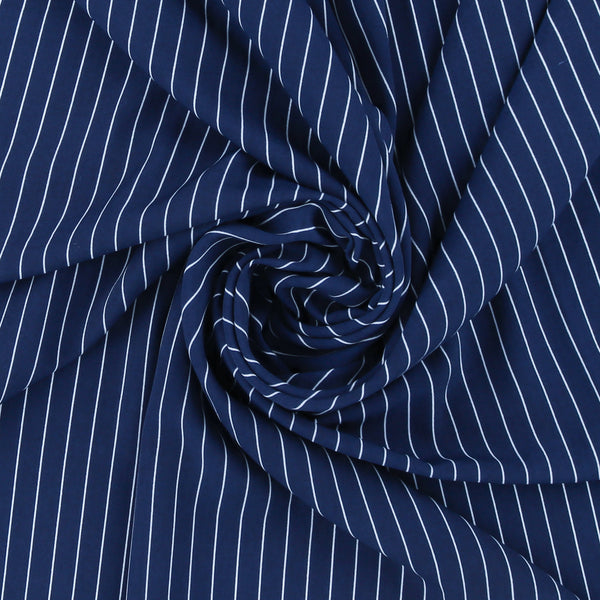 Polyester Print - CLARA - 025 - Navy