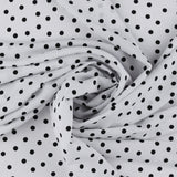 Polyester imprimé - SARAH - 029 - Blanc