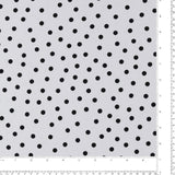 Polyester imprimé - SARAH - 029 - Blanc
