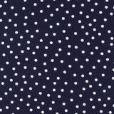 Polyester imprimé - SARAH - 030 - Marine