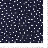Polyester imprimé - SARAH - 030 - Marine