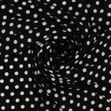 Polyester imprimé - SARAH - 032 - Noir
