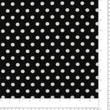 Polyester imprimé - SARAH - 032 - Noir