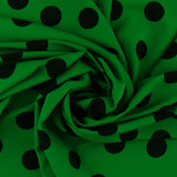Polyester imprimé - SARAH - 037 - Vert