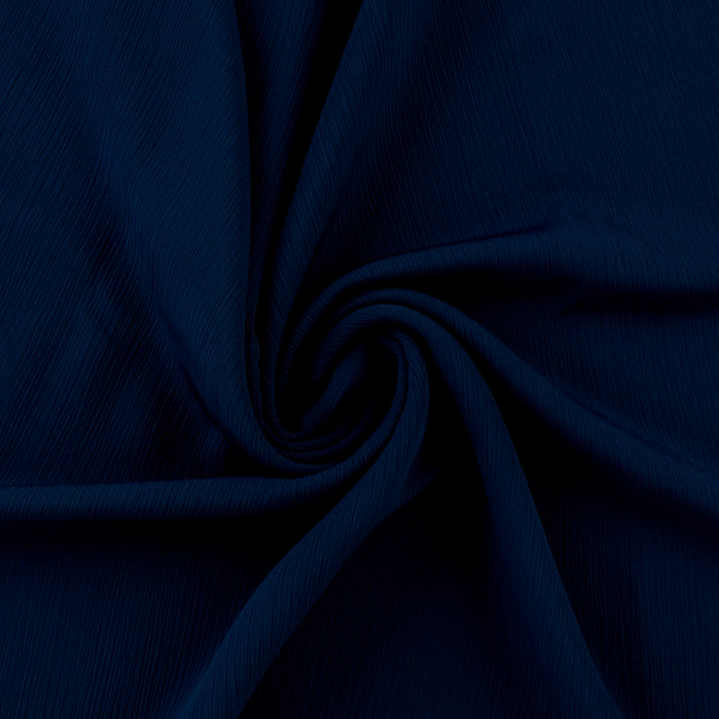 Polyester Solid - CLARA - 018 - Navy