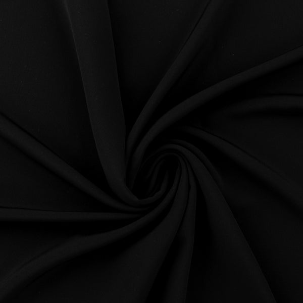 Polyester Solid - CLARA - 031 - Black