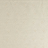 Embroidered Poly-Linen Blend - IN BLOOM - 001 - Natural