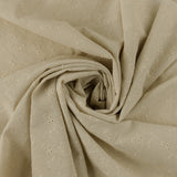 Embroidered Poly-Linen Blend - IN BLOOM - 001 - Natural
