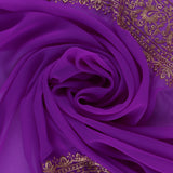 Chiffon métallisé - SONIA SARI - 003 - Pourpre