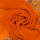 Chiffon métallisé - SONIA SARI - 004 - Clémentine