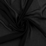 Chiffon uni - <Fashion Form> - 001 - Noir