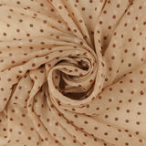 Chiffon Jacquard Imprimé - ANGELINA - 005 - Fauve