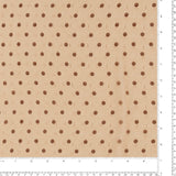 Chiffon Jacquard Imprimé - ANGELINA - 005 - Fauve