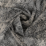 Chiffon Jacquard Imprimé - ANGELINA - 011 - Gris Foncé