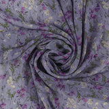 Chiffon Jacquard Imprimé - ANGELINA - 018 - Lavande