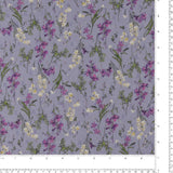 Chiffon Jacquard Imprimé - ANGELINA - 018 - Lavande