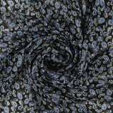 Chiffon Jacquard Imprimé - ANGELINA - 022 - Noir