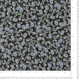 Chiffon Jacquard Imprimé - ANGELINA - 022 - Noir