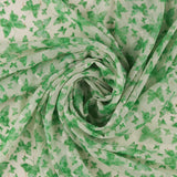 Chiffon Jacquard Imprimé - ANGELINA - 023 - Blanc