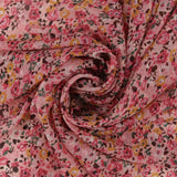 Chiffon Jacquard Imprimé - ANGELINA - 027 - Rose