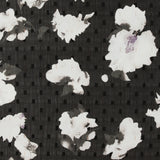 Chiffon Jacquard Imprimé - ANGELINA - 029 - Noir