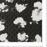 Chiffon Jacquard Imprimé - ANGELINA - 029 - Noir