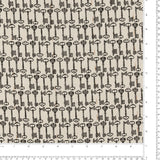 Chiffon Jacquard Imprimé - ANGELINA - 030 - Antique