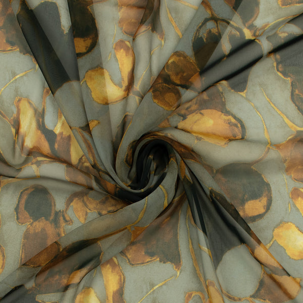 Printed Chiffon - GEMELLA - 001 - Slate