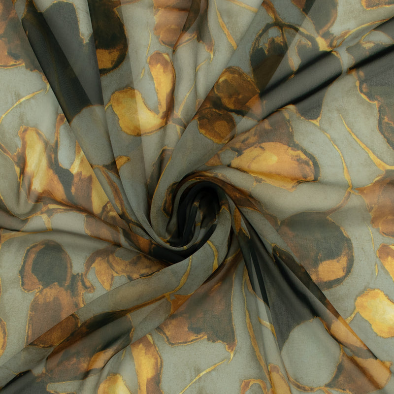 Printed Chiffon - GEMELLA - 001 - Slate