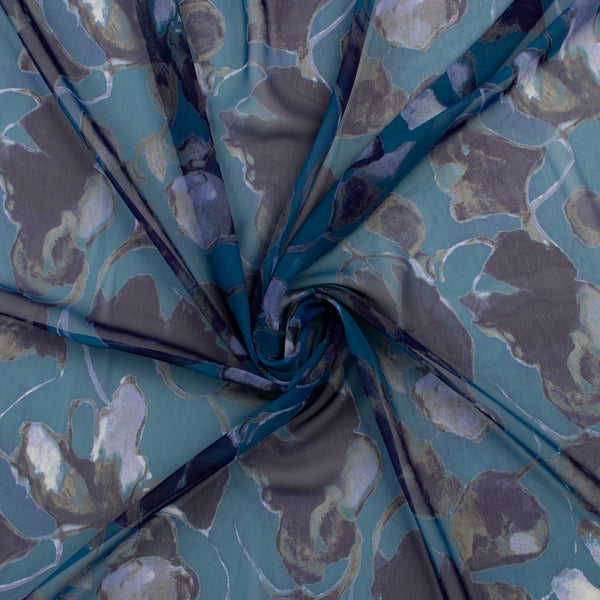 Printed Chiffon - GEMELLA - 002 - Blue