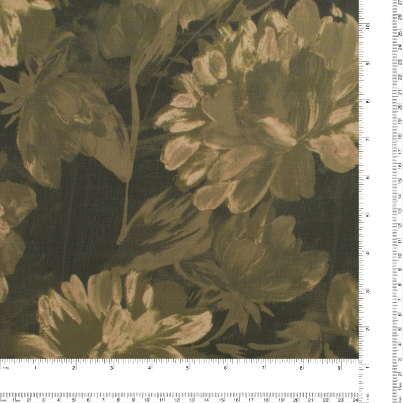 Printed Chiffon - GEMELLA - 003 - Black