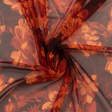 Printed Chiffon - GEMELLA - 004 - Merlot