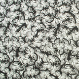 Chiffon Imprimé - MUSE - 001 - Noir