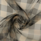Plaid Organza - CROWN JEWELS - 001 - Tan