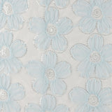 Sequined 3D Mesh - PRINCESS CHARLOTTE - 002 - Light Blue