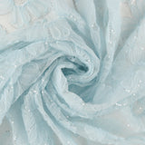 Sequined 3D Mesh - PRINCESS CHARLOTTE - 002 - Light Blue