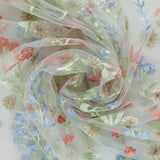 Embroidered Mesh With Sequin - ELEGANZA - 002 - Blue