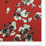 Satin imprimé - SERENA - 002 - Rose