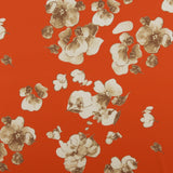Satin imprimé - HAZEL - 001 - Orange