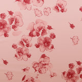 Satin imprimé - IRIS - 002 - Rouge