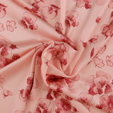 Satin imprimé - IRIS - 002 - Rouge