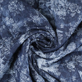 Tissu piqué pour veste - VRAI BLEU - 002 - Denim