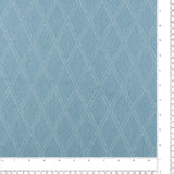 Diamond Jacquard Denim - TRUE BLUE - 002 - Light Blue