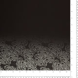 Satin imprimé - KATIE - 001 - Noir et Rouge