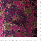 Jacquard Métallisé - BROCART ANTOINETTE - 002 - Sangria