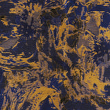 Metallic Floral Motif - ANTOINETTE BROCADE - 003 - Navy