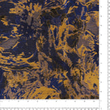 Metallic Floral Motif - ANTOINETTE BROCADE - 003 - Navy