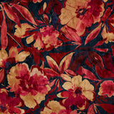 Velours Imprimé - WILLOW - 005 - Marine